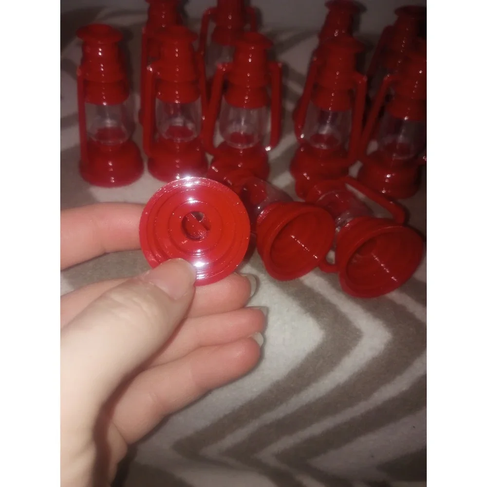 Camping Red Lantern Light Strand Covers Plastic Pk Of‎ 16